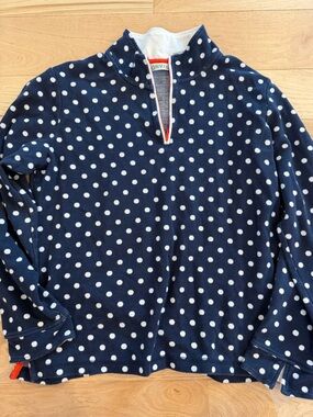 Orvis polka dot sweater size large